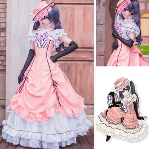 Details About Black Butler Ciel Phantomhive Kuroshitsuji Pink Lolita Dress Cosplay Costume New