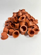 100-CAPLUGS TS-9 SIL RED 70-DURO 5/8-3/4” Tapered High Temp Silicone Rubber Plug