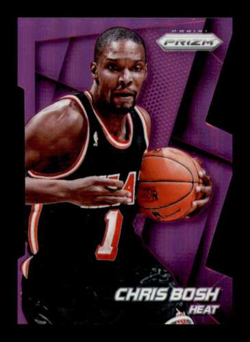 2014-15 Panini Prizm Purple Prizm Die Cut Chris Bosh #119 Miami Heat /139
