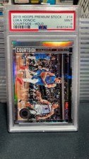 2019 Hoops Premium Stock Luka Dončić Courtside Holo Silver Prizm PSA 9 mavericks