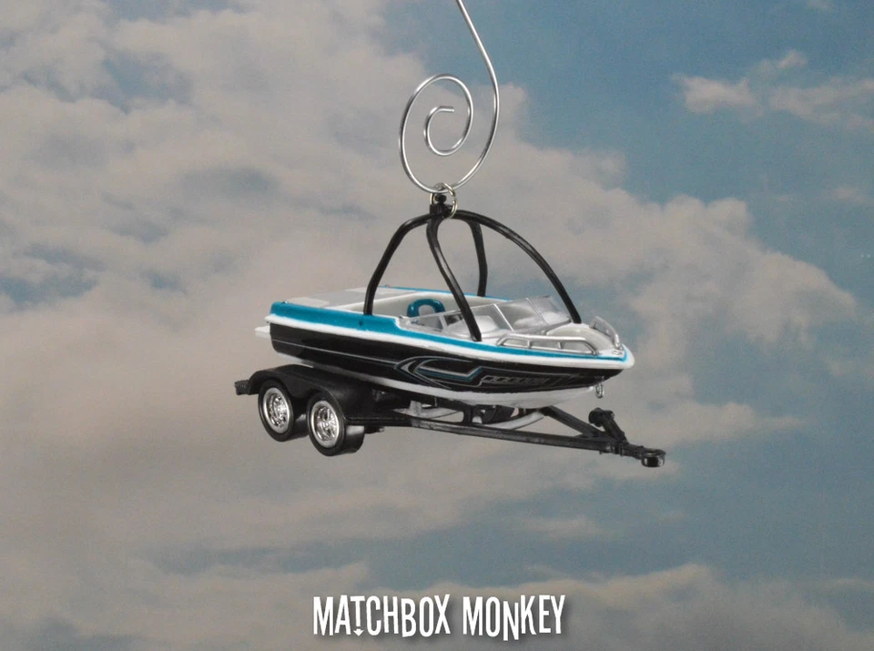 Waterski Wakebord Boat Christmas Ornament Mastercraft Moomba Supra Water Ski - Image 2 of 4