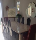 Custom Solid Granite Slab Dining Room Table — photo 5