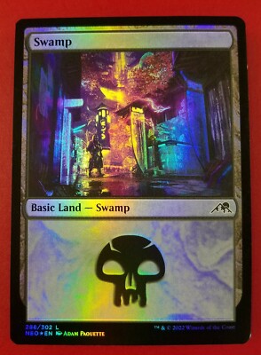 1x Swamp | FOIL 288/302 | Kamigawa Neon Dynasty | MTG Magic Cards