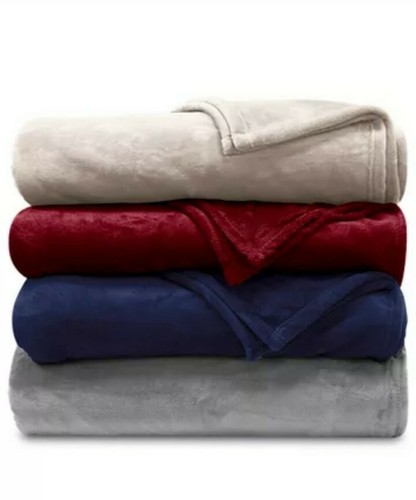 Ralph Lauren Classic Micromink Blanket Cream Beige SOFT King Size 108" x 90" - Picture 5 of 6