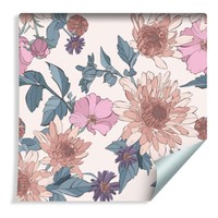 10M Vlies Tapete Rolle Dahlien Astern Rosen Natur Blumen Xxl 415