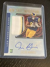 2021 Panini Illusions Jacob Harris 1st Impressions RC Tri Color Patch Auto #d/25