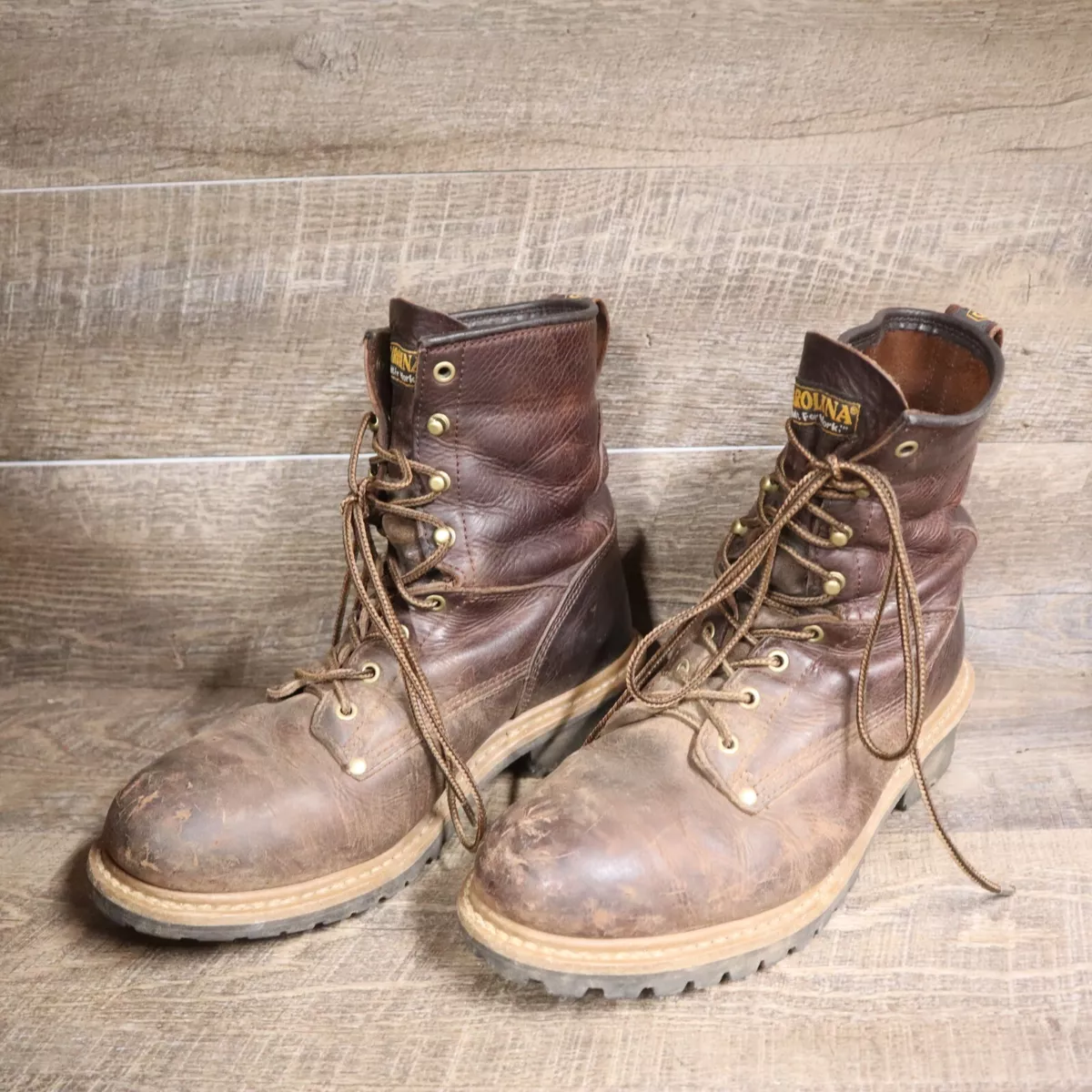 Logger top work boots