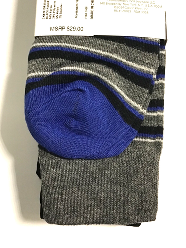 Calvin Klein Men's Dress Socks 4 Pair One Size Assorted Black Light Weight NEW - Picture 7 of 15