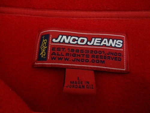 JNCO SWEATSHIRT EMBROIDERED 1/4 ZIP CASINO DICE BOWLING PIN FLAMES VTG 1990s Y2K - Picture 9 of 14
