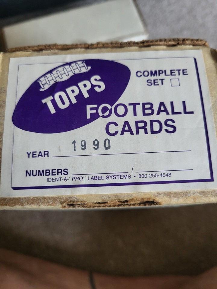 1987 And 1990 Topps Football Complete Set. 1991 Pro Set Football