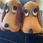 LOT 2 Perky The Pup Vintage Knickerbocker Stuffed Animal Plush Dog Puppy — photo 6