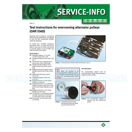 INA Alternator Freewheel Clutch (alternator Pulley) - 535 0228 10 - EO Quality - Picture 2 of 2