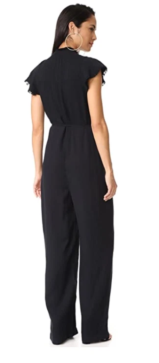 Nuevo sin etiquetas Espléndido Mono Largo Mameluco Para Mujer, Pesado Crosshatch Negro S BB245 Foto 2 de 2