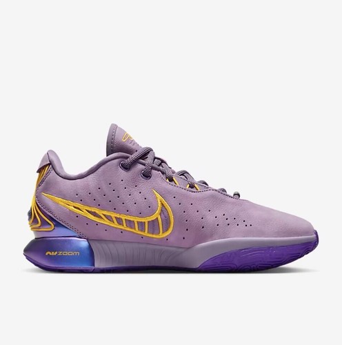 Nike Lebron XXI 21 Men's Shoes Violet Dust Purple Cosmos Multi-Sz FV2345 500 - Picture 3 of 8