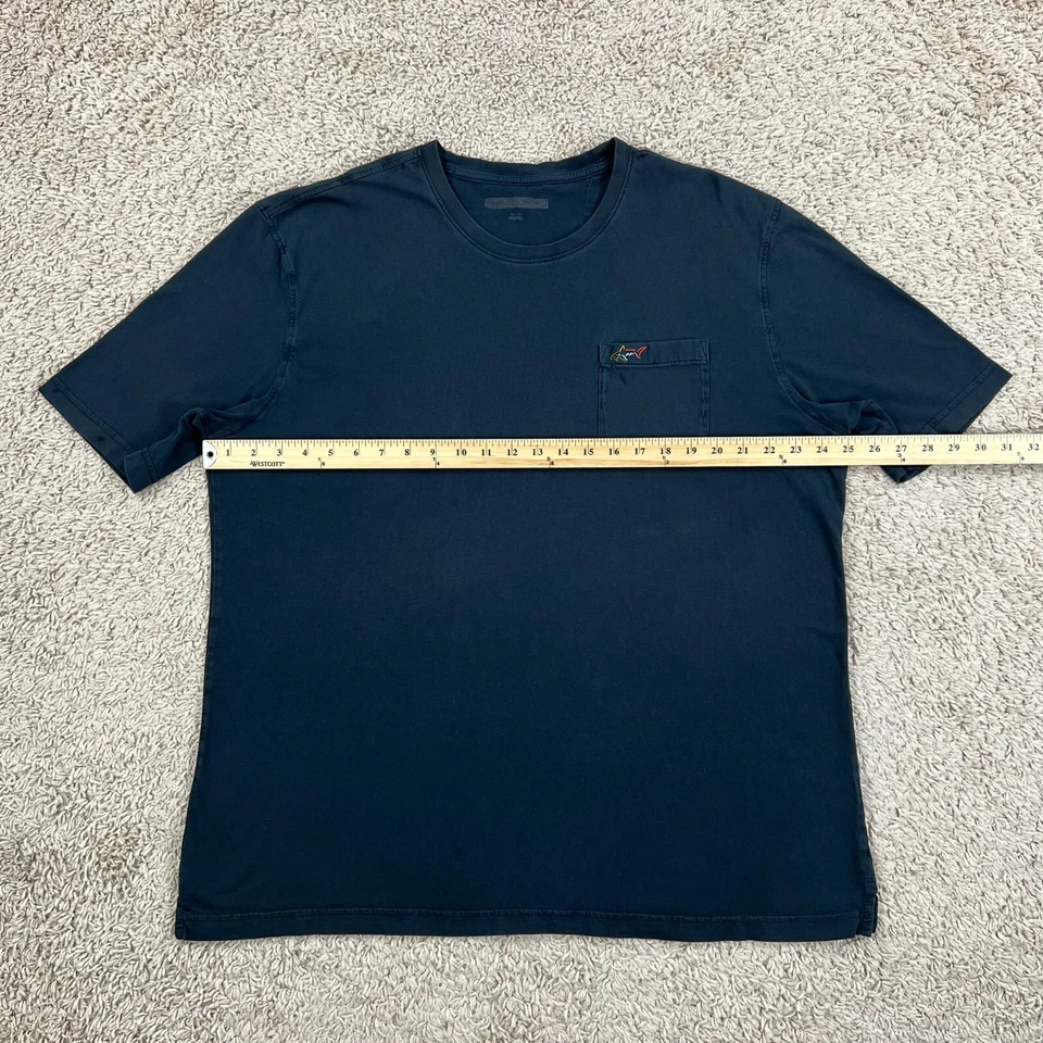 Camiseta WALTER HAGEN Negra Manga Corta Logo Bolsillo Cuello Redondo Para Hombre XXL Clásica Foto 2 de 4