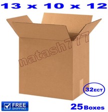 25 - 13x10x12 Cardboard Boxes 32-ECT Mailing Packing Shipping Corrugated Carton