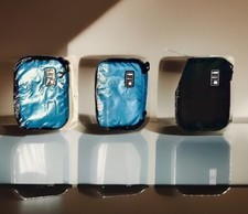 Zippered Cord Storage Mesh Inside To Keep Accessories Tidy. Set Of 3