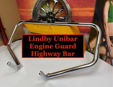 Lindby Unibar 00-17 Harley Softail FatBoy Heritage Delux Engine Guard Crash Bar