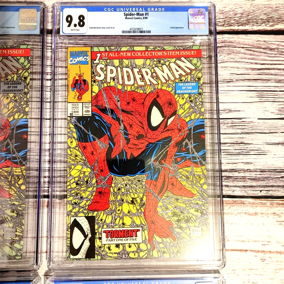Spider-Man #1 CGC Graded. Editions: Platinum 8.5, Green 9.8, Gold/Silver 9.0's. - Image 4 of 4