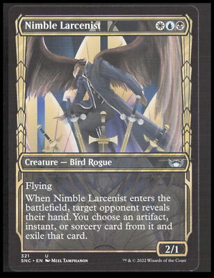 MTG Nimble Larcenist (Showcase) 321 Uncommon Streets of New Capenna CB-1-3-A-18