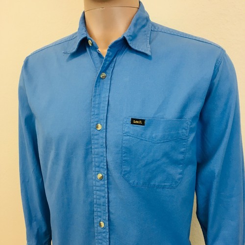 Lee Vintage Azul Unión Hecho Camisa Talla S - Imagen 5 de 9
