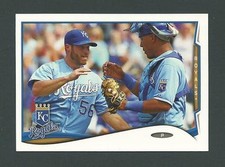 Greg Holland Royals 2014 Topps ERROR -NO NAME -NO FOIL #617