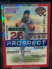 2024 Panini Prospect Edition Baseball - Parker Smith - Red Ice Ticket Holo #55