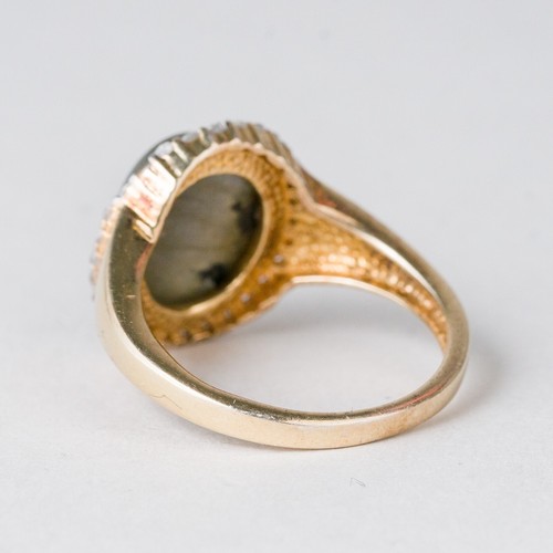 Silber Ring 925 vergoldet Blauer Stein Größe 60 (19,1 mm Ø) 4,82 g - Bild 4 von 10