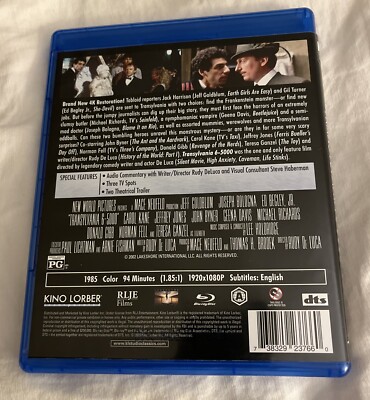 Transylvania 6-5000 (Blu-ray, 1985) Goldblum. Bologna. Begley Jr
