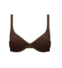 NWT Cuup Size 6 Earth The Scoop Swim Top UPF 50 Protection Underwire