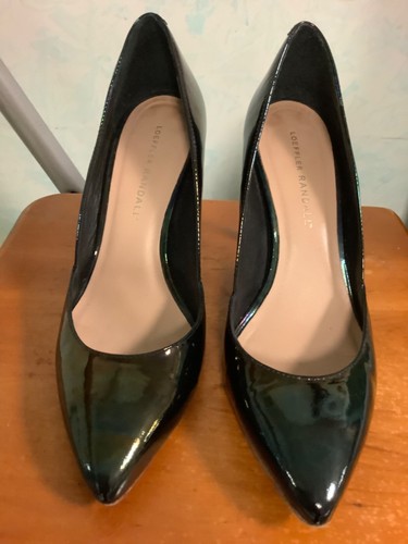 Loeffler Randall Patent Leather Heels Pumps Green Purple Size 7.5 B - Picture 3 of 9