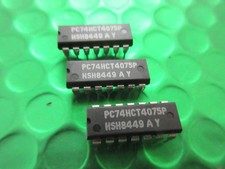 5 x PC74HCT4075P, PHILIPS IC 74HCT4075. **5 PER SALE** UKINSTOCK