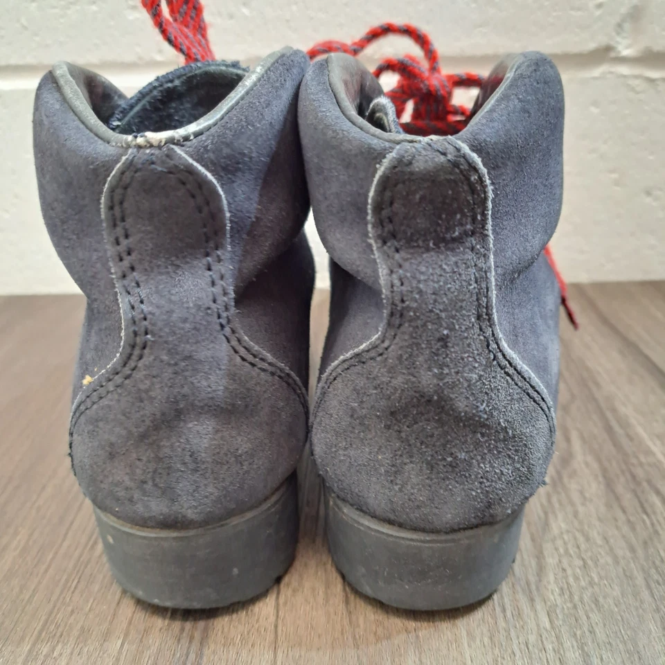 Vasque Botas Azul Gamuza Senderismo Botas De Colección Para Hombre Hechas en Italia talla 5N Foto 4 de 4