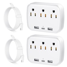Multi Plug Wall Outlet Splitter With USB, Multiple Outlet Extender Surge Prot...