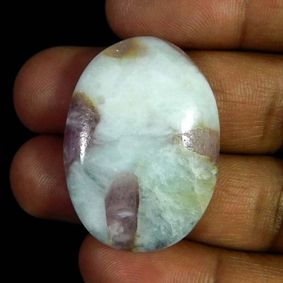 53.10Cts. Natural Incredible Ruby Quartz Oval Cabochon Reiki Healing Gemstone
