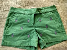 Vineyard Vines Embroidered Pineapple Shorts Size 2 Color Green