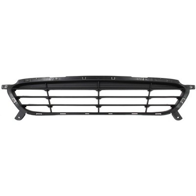 Bumper Grille 2012-2014 For Hyundai Accent Black 2-Door Fits Sedan To 10-15-13