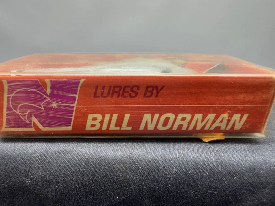 Vintage Bill Norman Lures Little N Crankbait 2.75" 3/8oz chrome black 1901 - Image 2 of 4