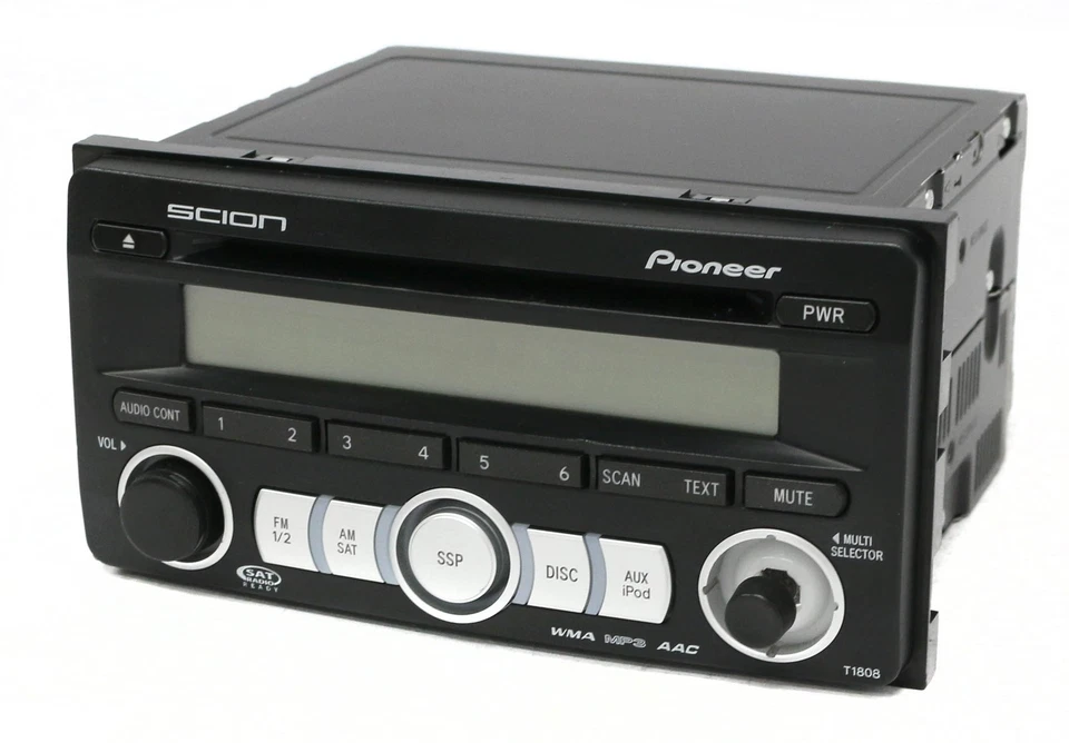 Toyota Scion 2008-2014 Radio AM FM pieza de CD único PT546-00080 código facial T1808 Foto 4 de 4