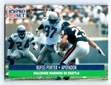 1991 Pro Set Spanish #665 Rufus Porter Fresh Break EX-EXMINT
