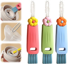 3 in 1 Cup Lid Cleaning Brush, 2024 New Bottle Cup Lid Brush Multi Functional Cr