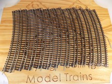 HO Atlas 12/pcs 18 deg curved Snap Track nickel silver w/connectors 072906 