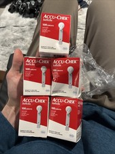 Accu-Chek Softclix Lancets 100 Count Lot Of 5 Expiration Dates 2028  11/27 NEW