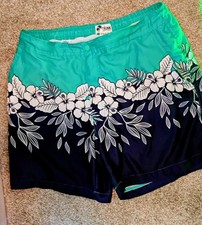 Trunks Surf and Swim Co Men's Swim Board Shorts Size XL Aqua Teal