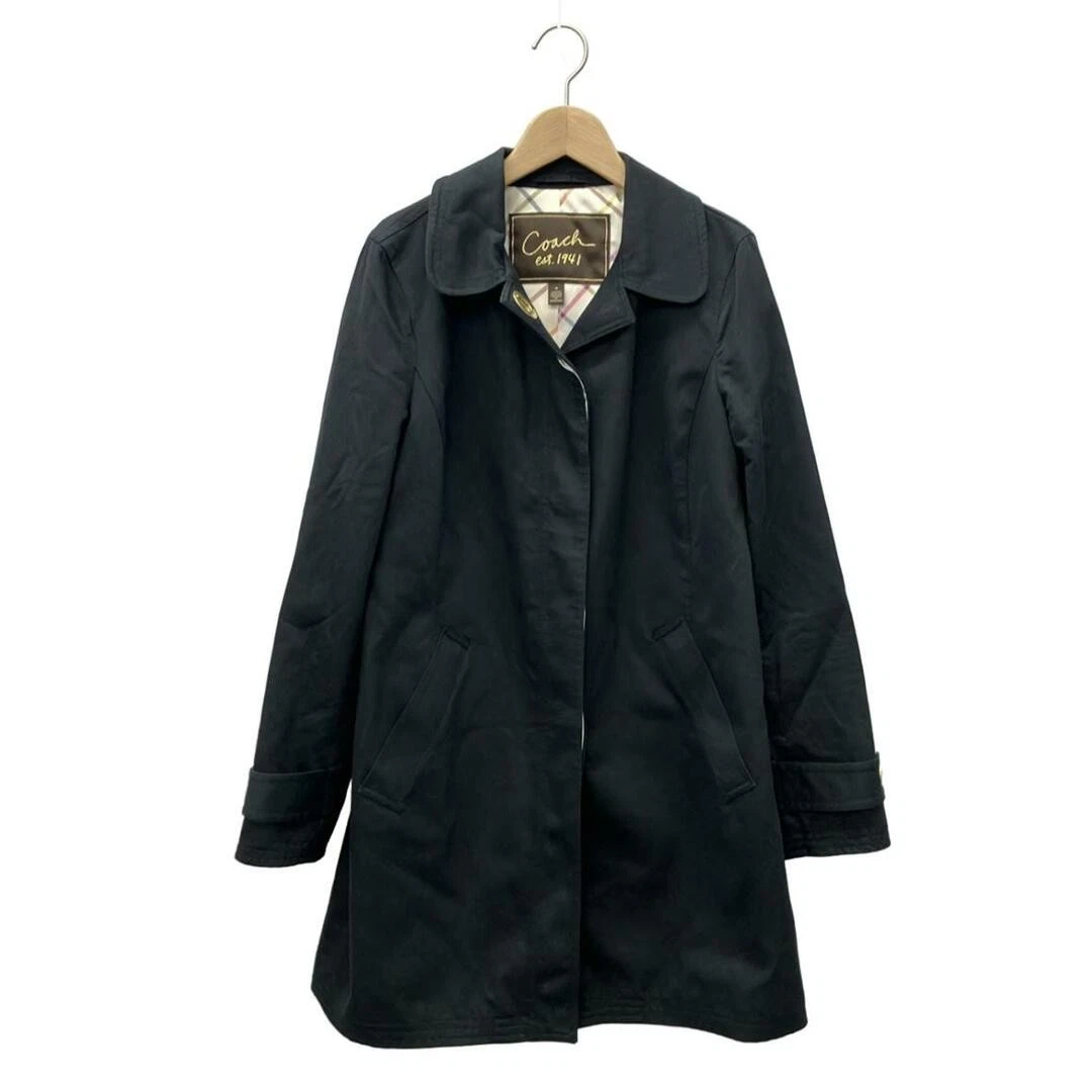 Coach Trench Coat Donna Taglia M Dettagli Danneggiati Articolo Relativamente Buono.・Complessiva: