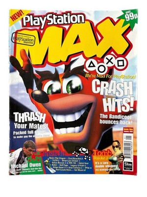 Playstation Max Magazine 1999 Issue 1 Retro Gaming With Free Poster Rare