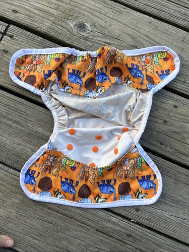 Kinder Diaper Covers Set Of 3 Adjustable Snaps Animals Bugs - Picture 13 of 17