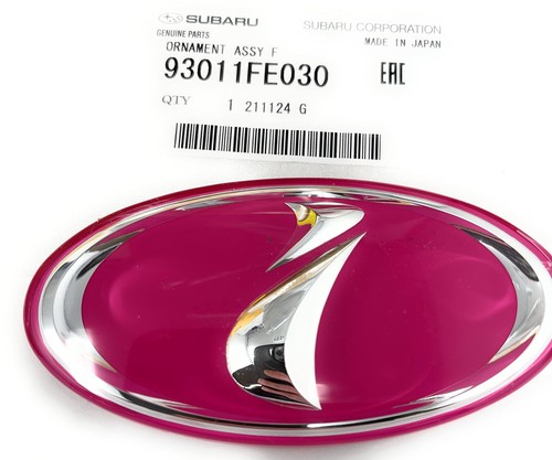 Subaru OEM Impreza GDB GDC STI 2000-2005 Front I Pink Emblem Badge - Picture 21 of 24