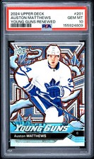 2024 Upper Deck 201 Auston Matthews Young Guns Renewed Series 2 PSA 10 155924809