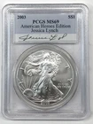 2003 Silver Eagle PCGS MS-69 American Heroes Edition Jessica Lynch Signature